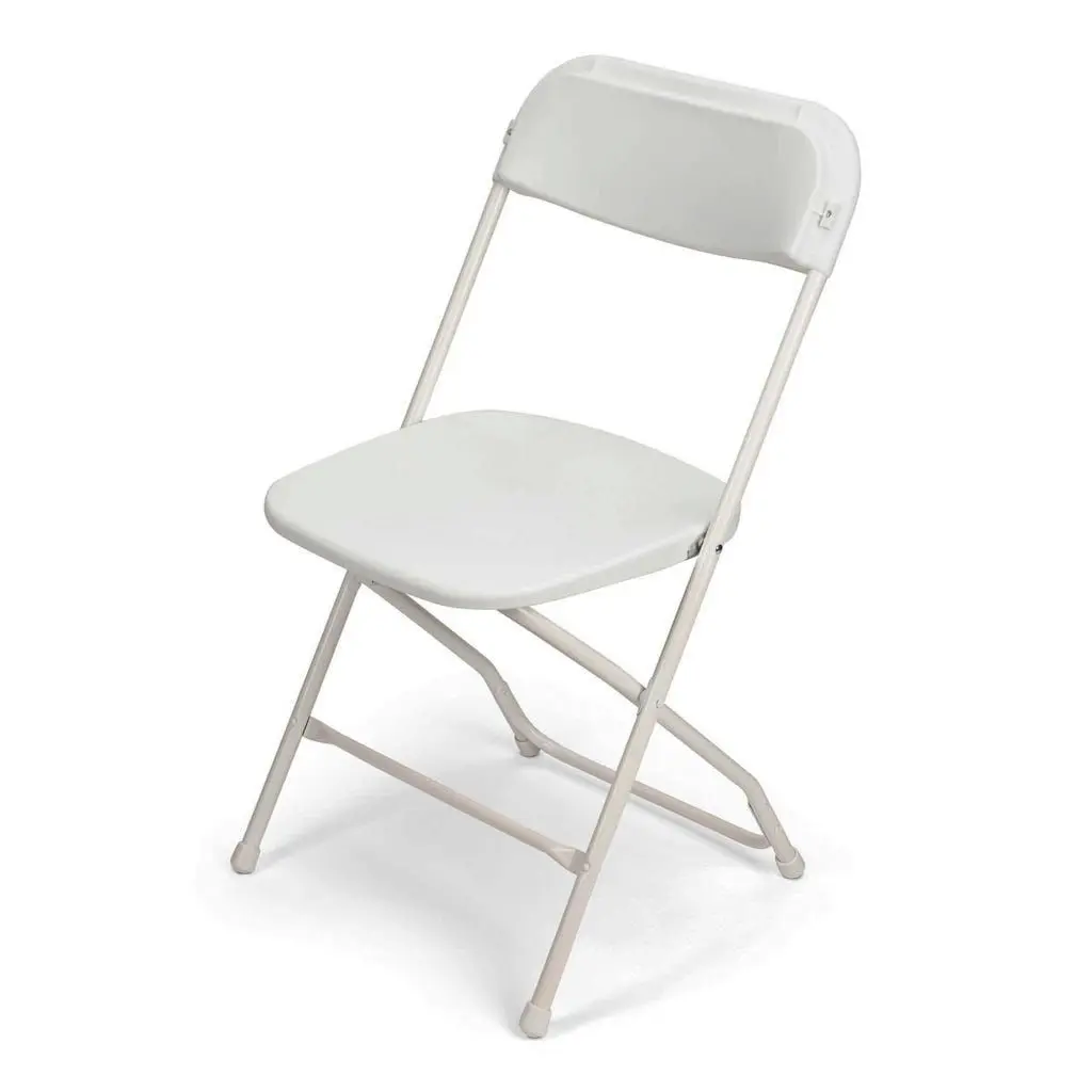 White Folding Chairs for Rent.